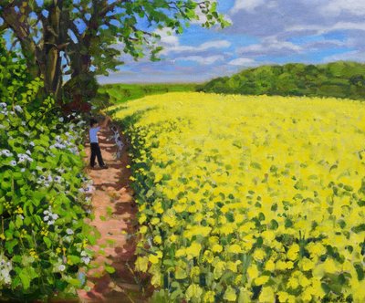 Boy and His Dog, Radbourne, Derby by Unbekannt Unbekannt